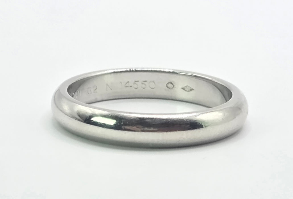 3158 Vintage: Platinum Cartier Wedding Band — From 1999