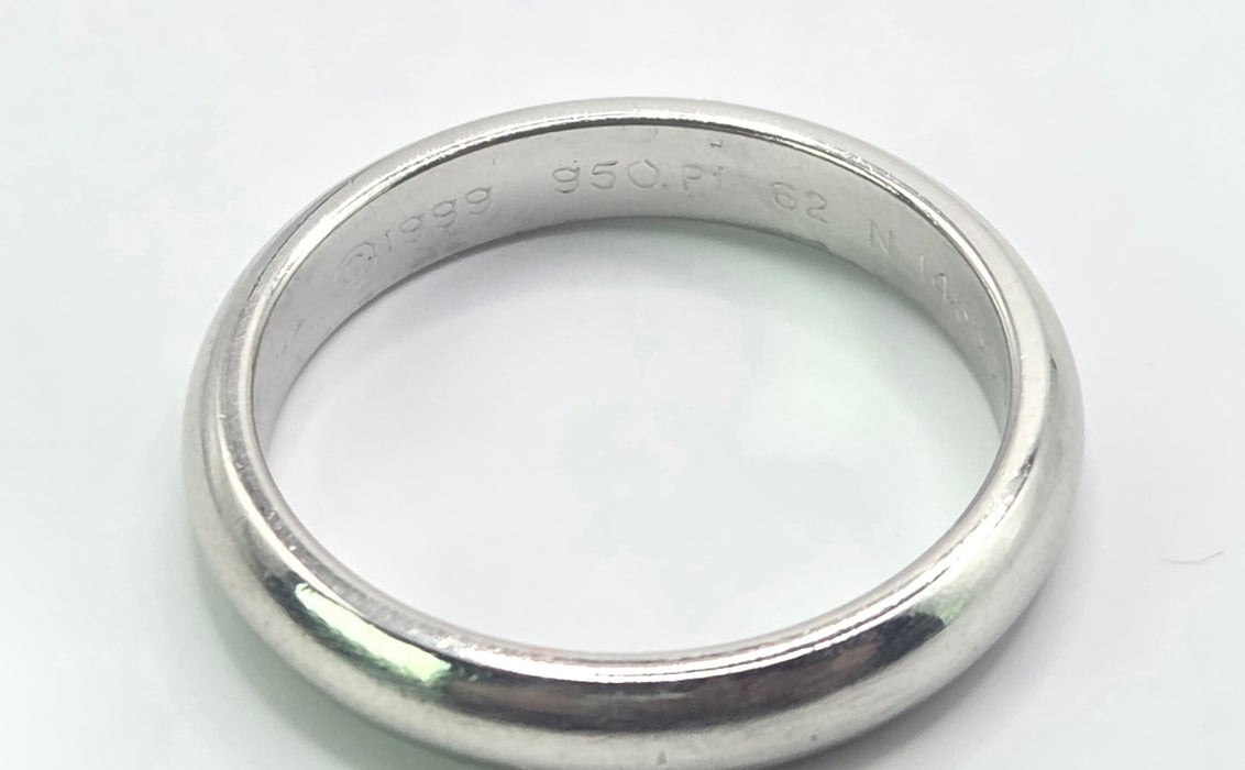 3158 Vintage: Platinum Cartier Wedding Band — From 1999