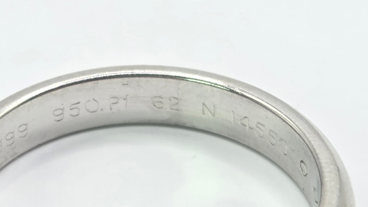 3158 Vintage: Platinum Cartier Wedding Band — From 1999