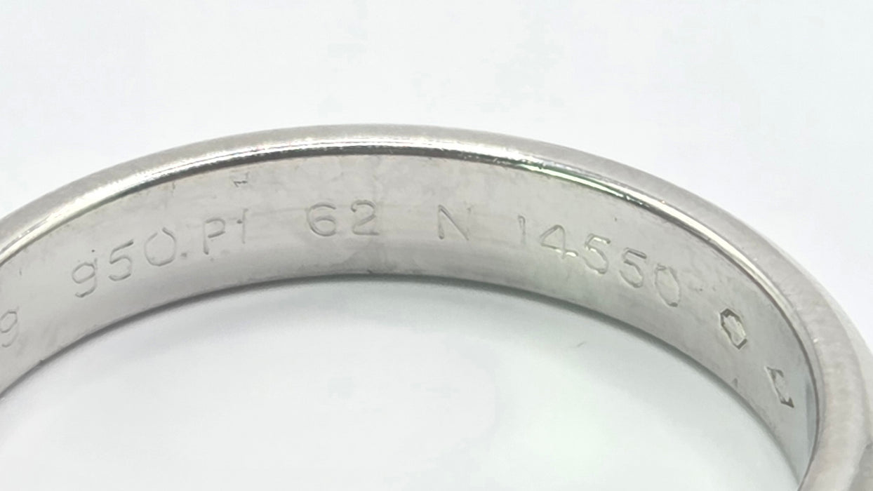 3158 Vintage: Platinum Cartier Wedding Band — From 1999