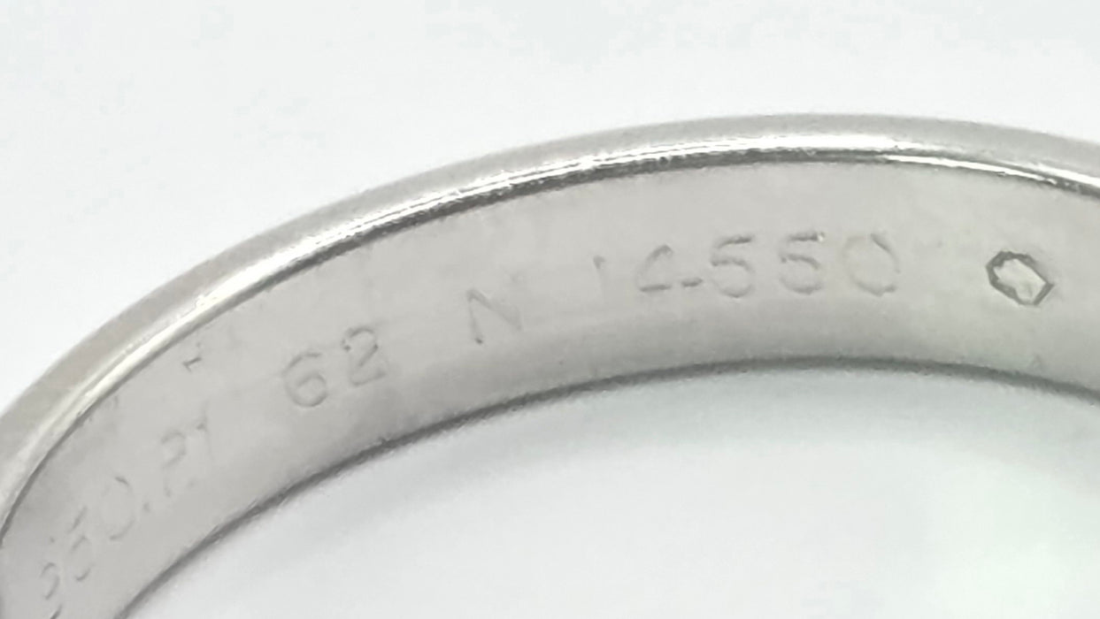 3158 Vintage: Platinum Cartier Wedding Band — From 1999