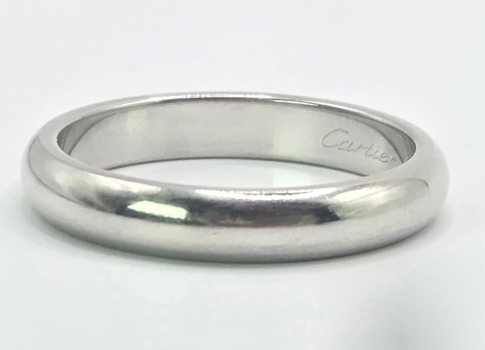 3158 Vintage: Platinum Cartier Wedding Band — From 1999
