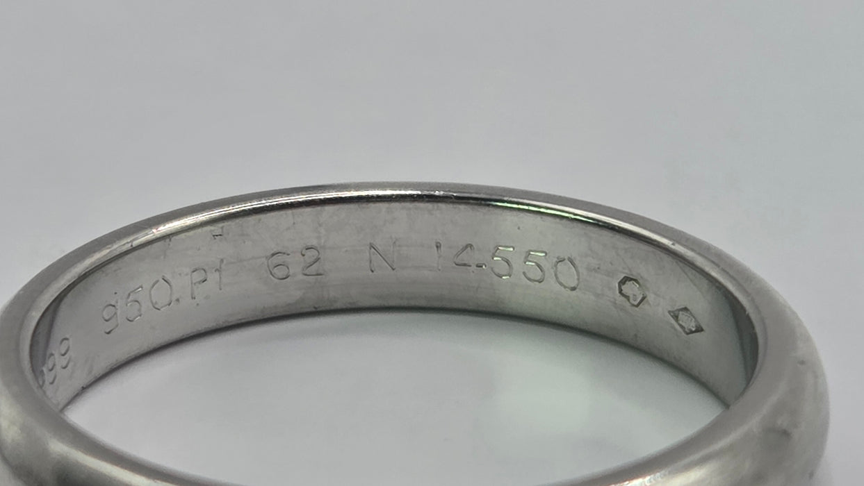 3158 Vintage: Platinum Cartier Wedding Band — From 1999