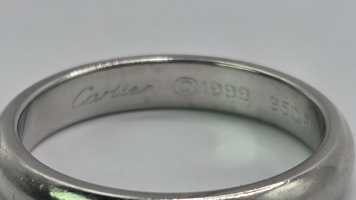 3158 Vintage: Platinum Cartier Wedding Band — From 1999
