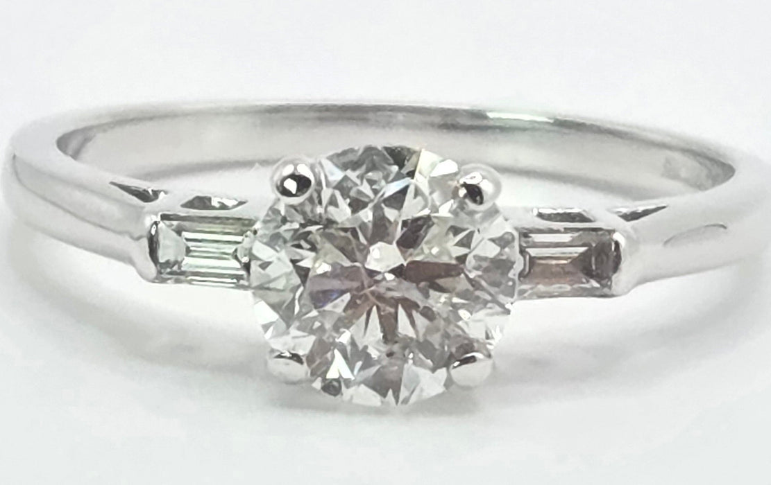 3159 Modern: 18ct White Gold Diamond Solitaire Ring — From 2015