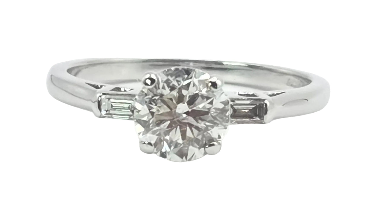 3159 Modern: 18ct White Gold Diamond Solitaire Ring — From 2015