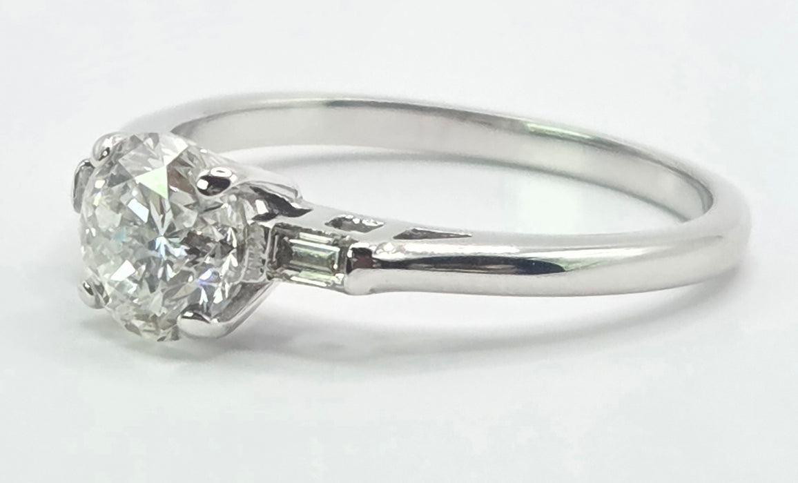 3159 Modern: 18ct White Gold Diamond Solitaire Ring — From 2015