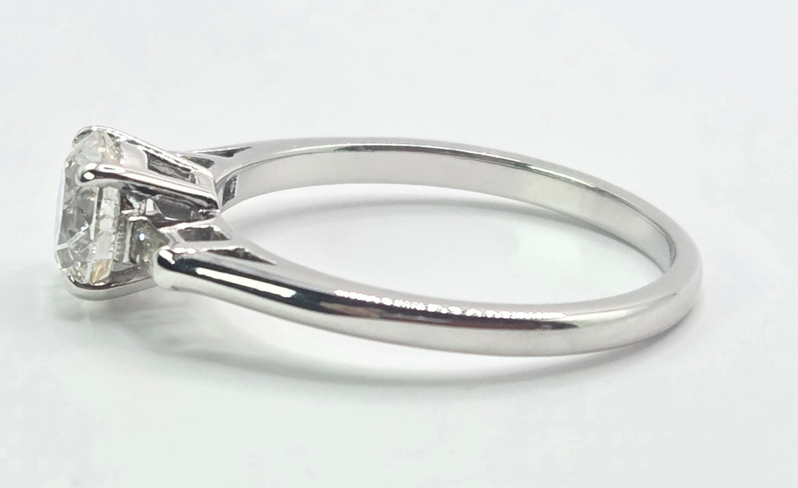 3159 Modern: 18ct White Gold Diamond Solitaire Ring — From 2015