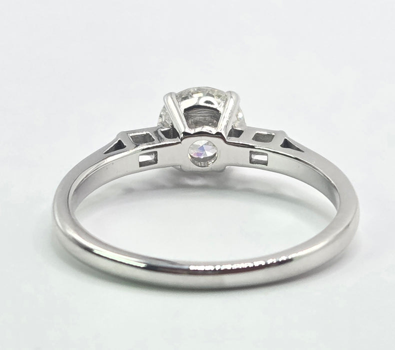 3159 Modern: 18ct White Gold Diamond Solitaire Ring — From 2015