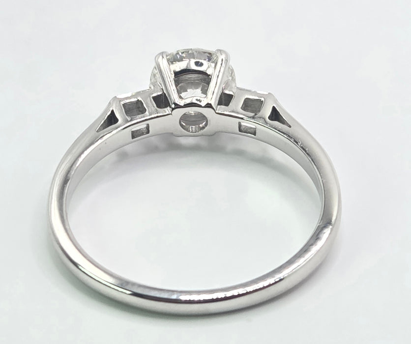 3159 Modern: 18ct White Gold Diamond Solitaire Ring — From 2015