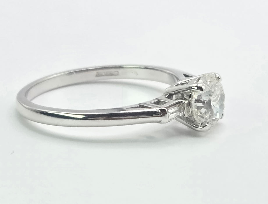 3159 Modern: 18ct White Gold Diamond Solitaire Ring — From 2015
