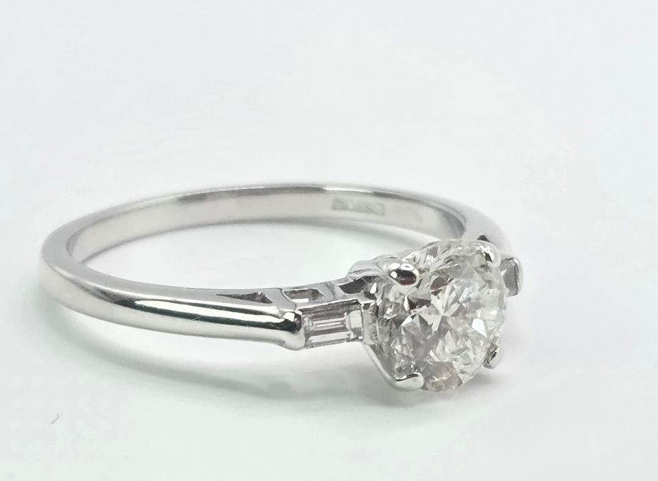3159 Modern: 18ct White Gold Diamond Solitaire Ring — From 2015