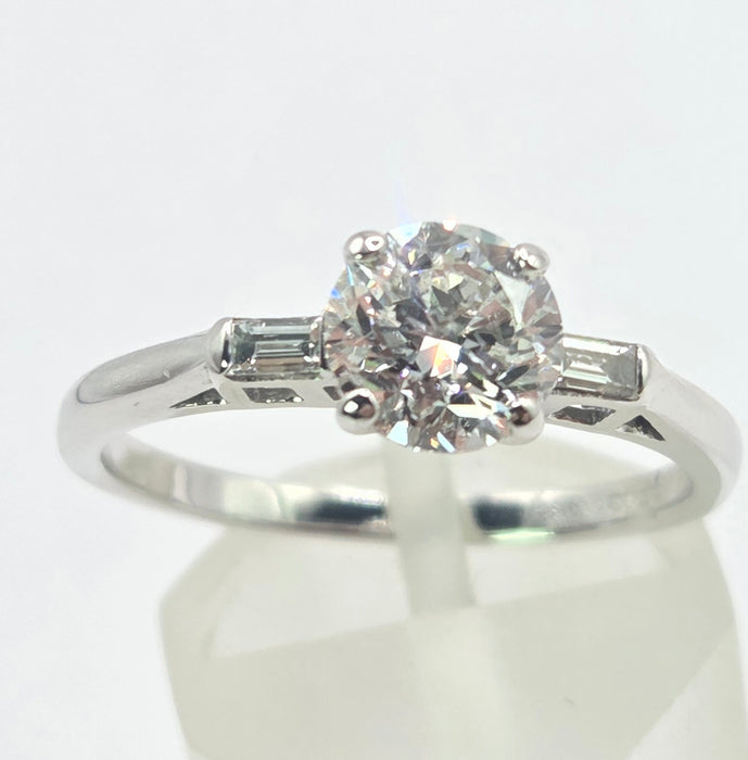 3159 Modern: 18ct White Gold Diamond Solitaire Ring — From 2015