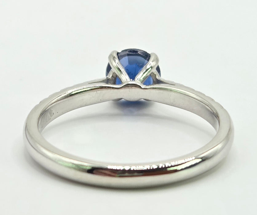 3232 Vintage: Platinum Sapphire & Diamond Dress Ring