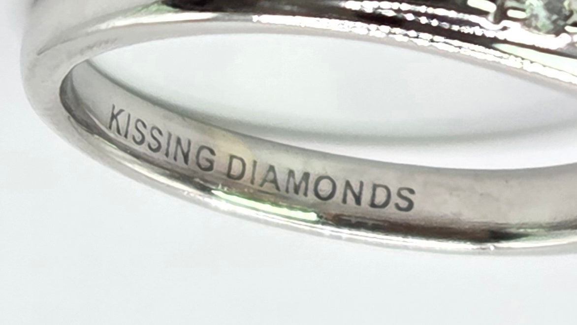 3176 Vintage: 18ct White Gold 0.55ct Natural Diamond Cushion Halo Ring — From 2011