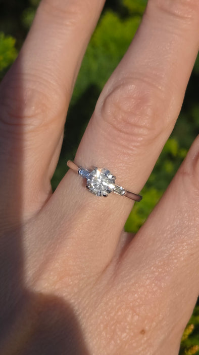 3159 Modern: 18ct White Gold Diamond Solitaire Ring — From 2015