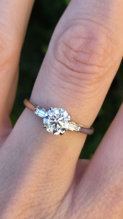 3159 Modern: 18ct White Gold Diamond Solitaire Ring — From 2015