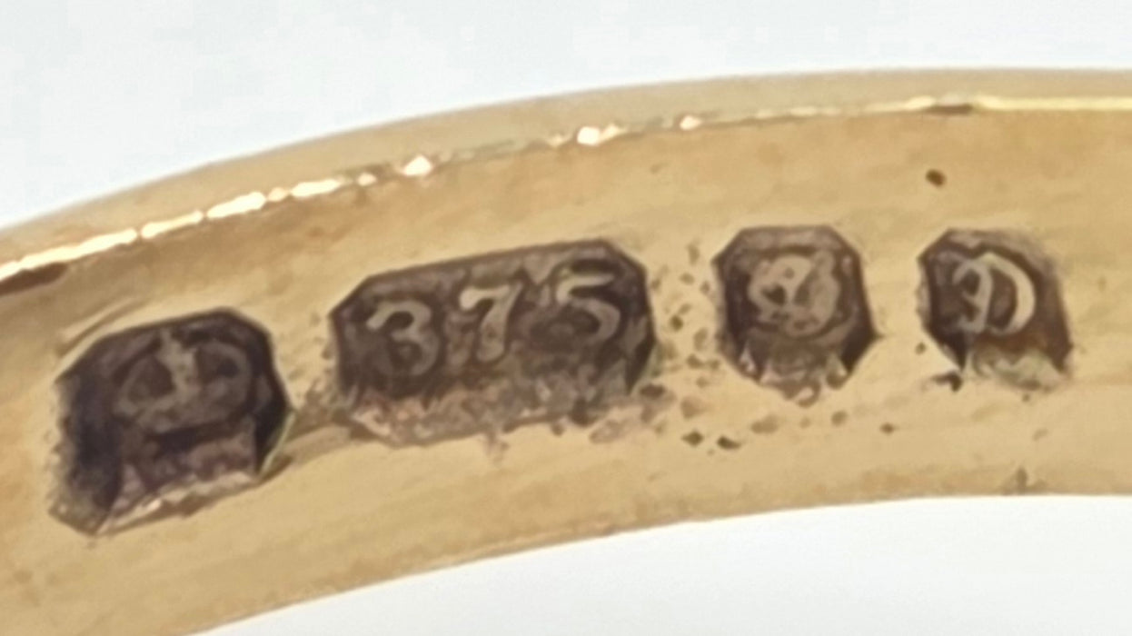 Vintage: 9ct Gold Haematite Roman Centurion Intaglio Signet Ring — From 1978