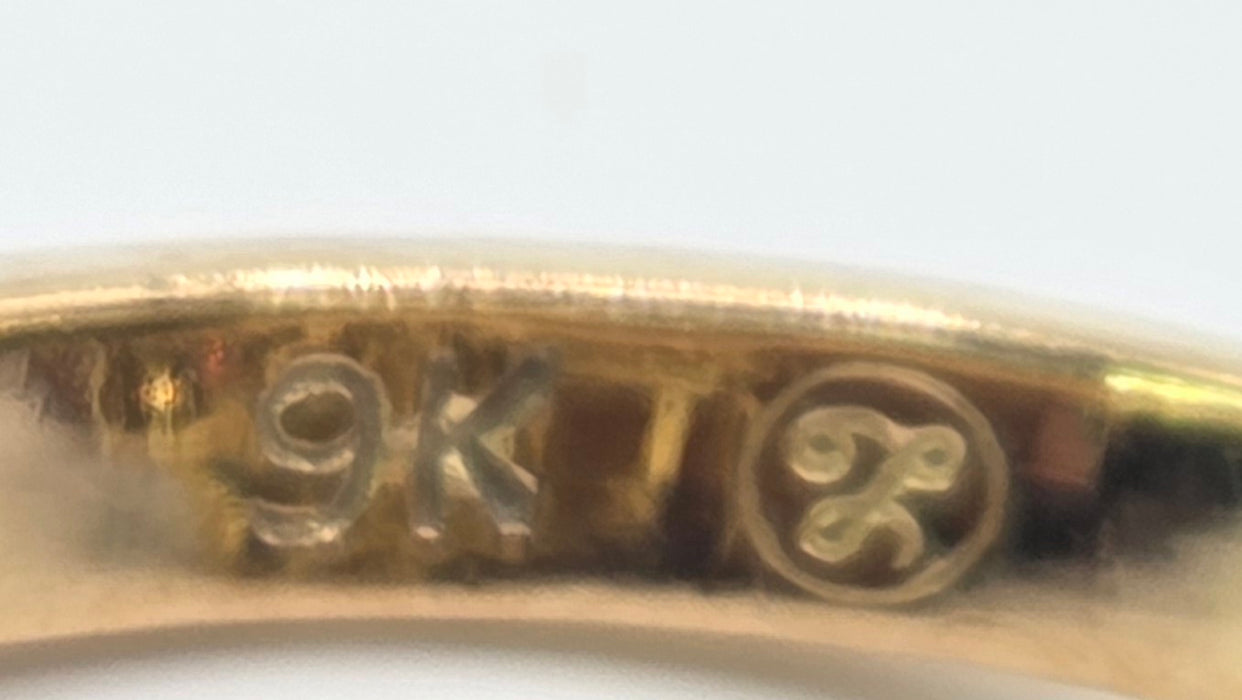 Vintage: 9ct Gold Multi-Gem Sapphire, Garnet & Ruby Cocktail Ring