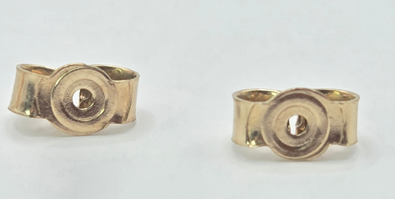Vintage: 9ct Gold Twin Bar & Rope-Twist Drop Earrings