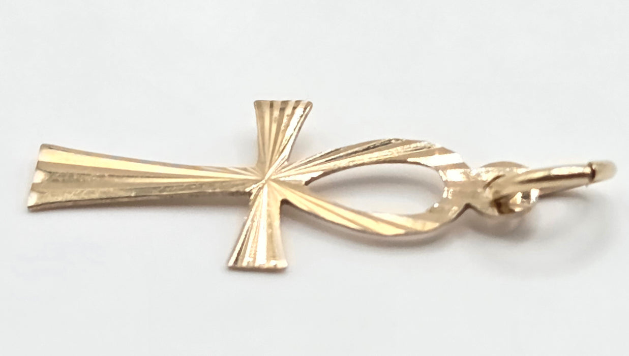 Vintage: 9ct Yellow Gold Ankh (Key of Life) Pendant