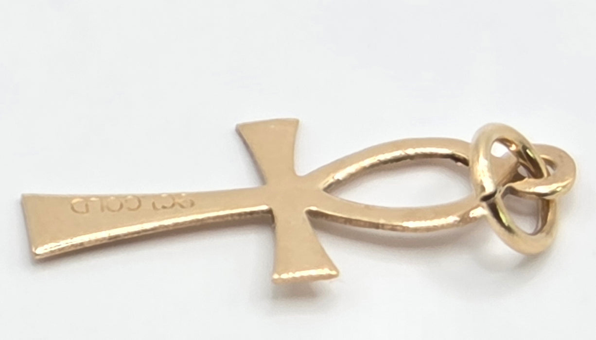 Vintage: 9ct Yellow Gold Ankh (Key of Life) Pendant