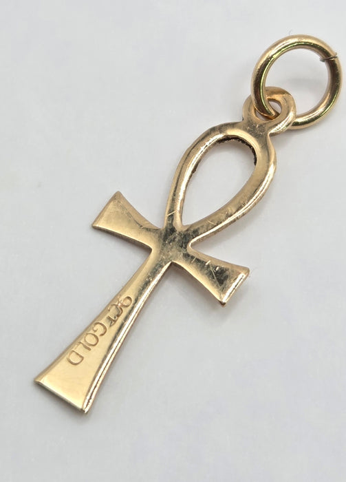 Vintage: 9ct Yellow Gold Ankh (Key of Life) Pendant