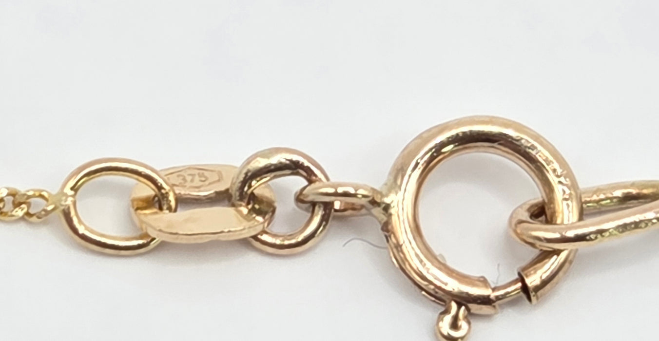 Vintage: 9ct Yellow Gold Curb Chain Necklace