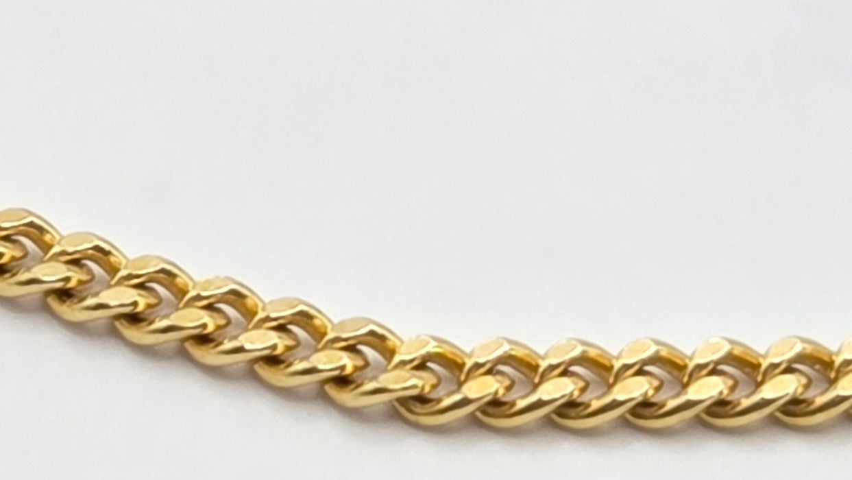 Vintage: 9ct Yellow Gold Curb Chain Necklace