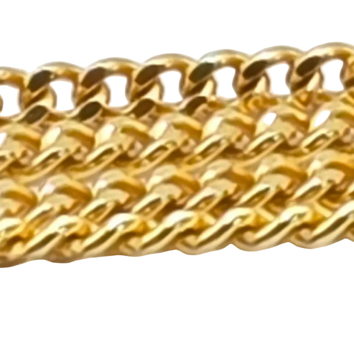 Vintage: 9ct Yellow Gold Curb Chain Necklace