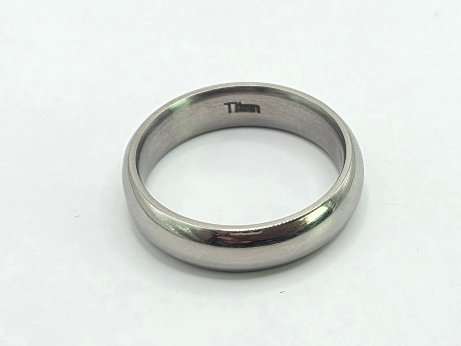 Vintage: Titanium Princess Cut Natural Diamond Band Ring