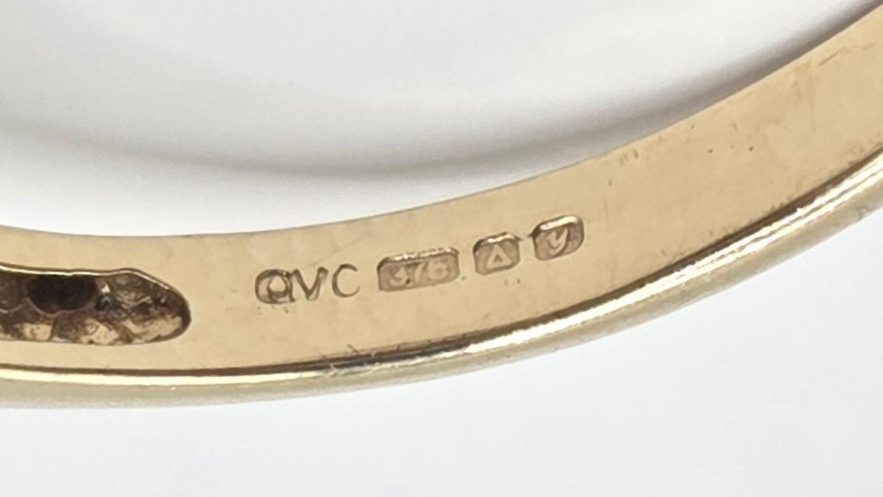 3069 Vintage: 9ct Yellow Gold Iolite Solitaire Ring — From 1998
