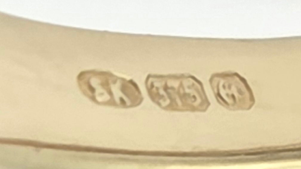 3383 Vintage: 9ct Yellow Gold Diamond Crossover Ring — 0.50ct