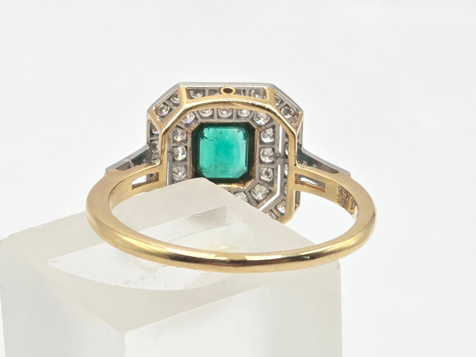 Boodles: Vintage 18ct Yellow Gold Emerald & Diamond Dress Ring — 0.50ct & 0.50ct — From 1989