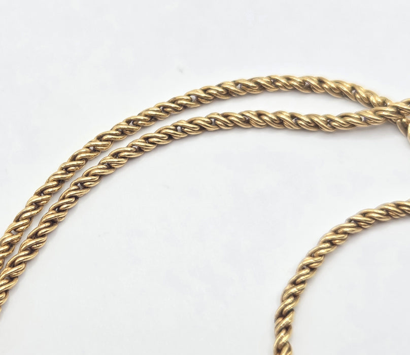 Vintage: 18ct Yellow Gold Ruby & Diamond Articulated Pendant & Chain — 2.20ct & 2.00ct — Graff Homage