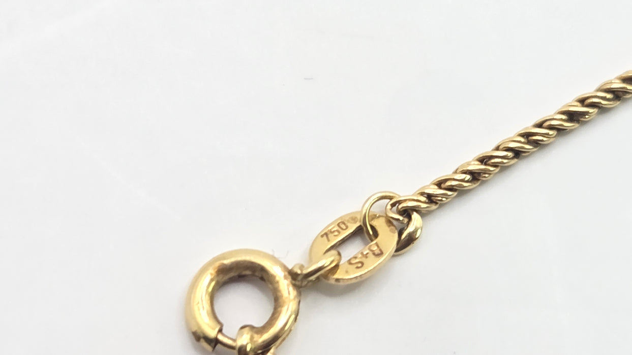 Vintage: 18ct Yellow Gold Ruby & Diamond Articulated Pendant & Chain — 2.20ct & 2.00ct — Graff Homage