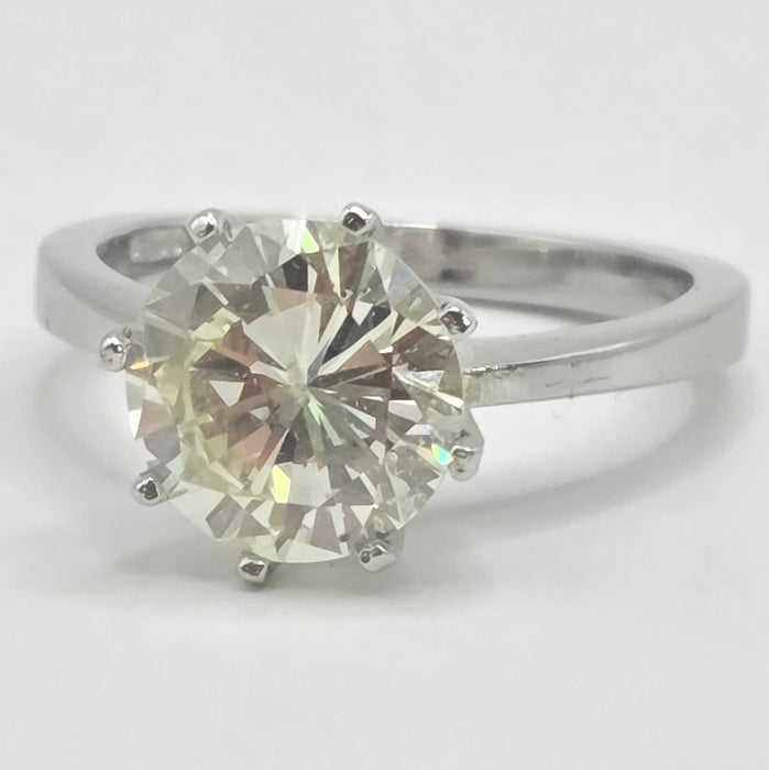 Vintage: Platinum 950 Diamond [2.63 carat] Solitaire Ring