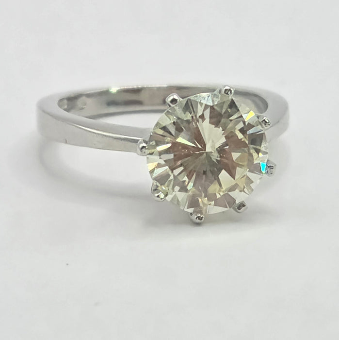 Vintage: Platinum 950 Diamond [2.63 carat] Solitaire Ring