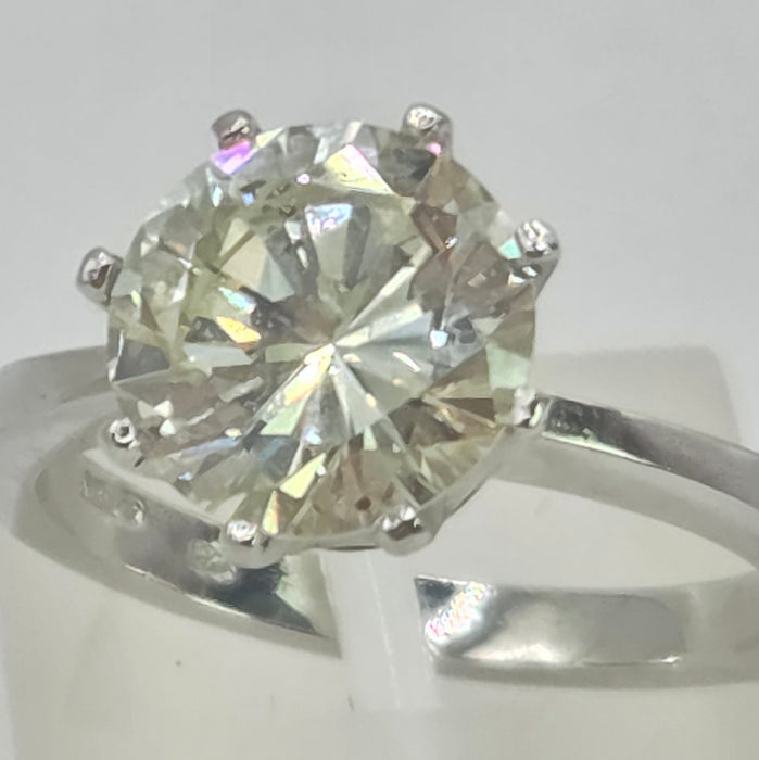 Vintage: Platinum 950 Diamond [2.63 carat] Solitaire Ring
