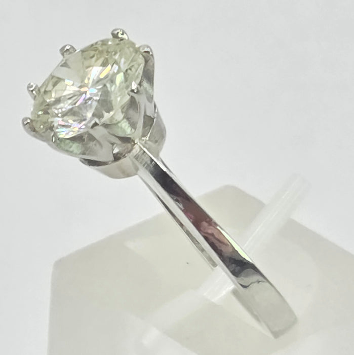 Vintage: Platinum 950 Diamond [2.63 carat] Solitaire Ring