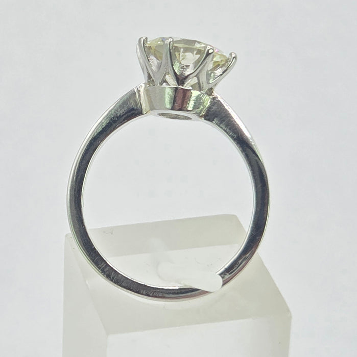 Vintage: Platinum 950 Diamond [2.63 carat] Solitaire Ring