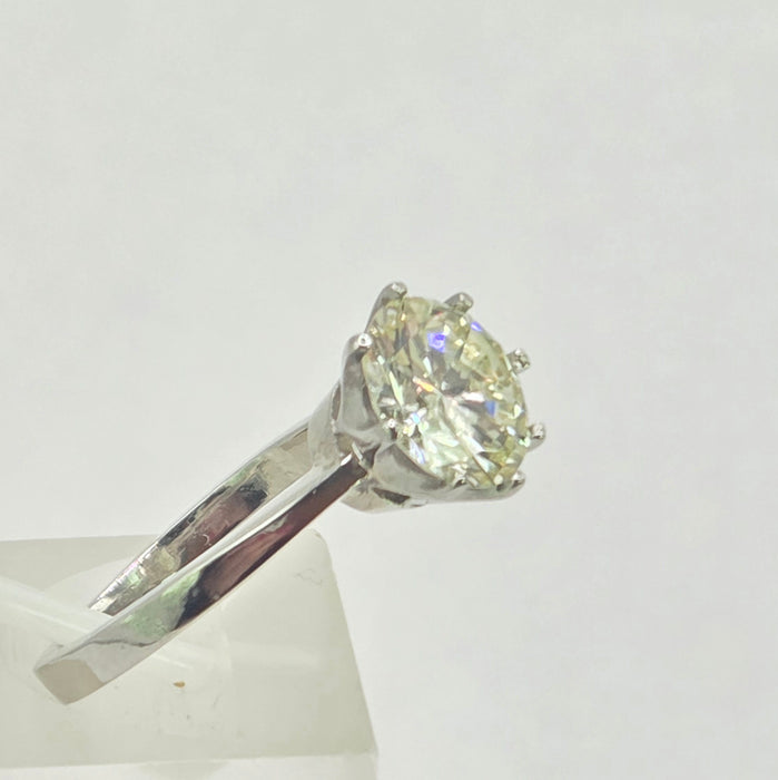 Vintage: Platinum 950 Diamond [2.63 carat] Solitaire Ring