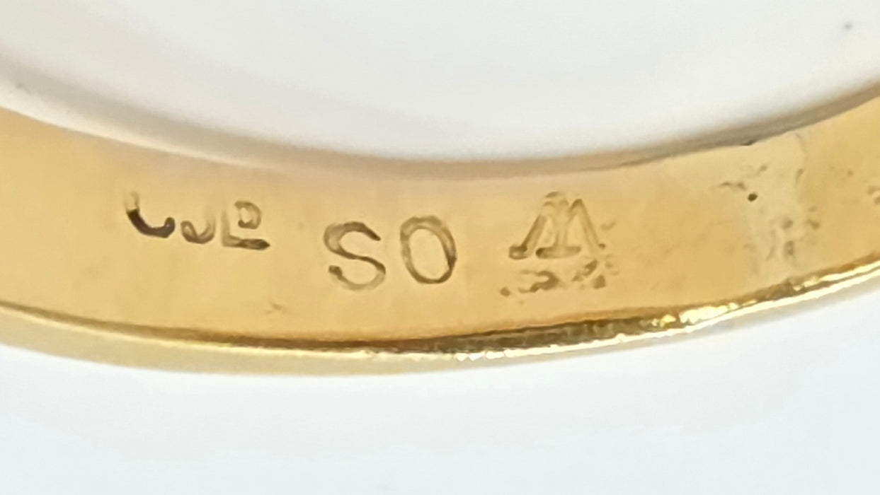 Vintage: 18ct Yellow Gold Diamond Signet Ring
