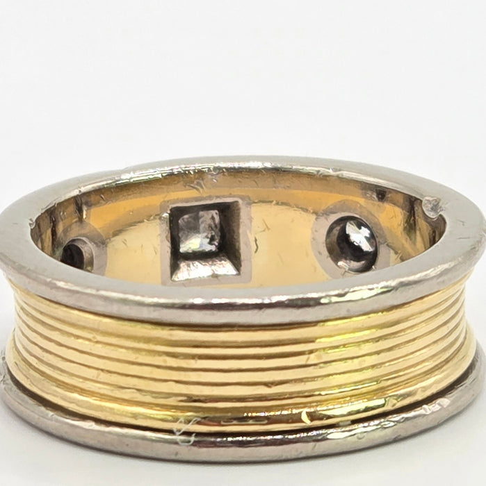 Saunders & Shepherd : Vintage: 18ct Yellow & White Gold Three Stone Diamond Ring — 0.50ct — From 2001