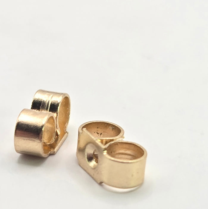 Vintage: 9ct Yellow Gold Sapphire & Goshenite Cluster Stud Earrings