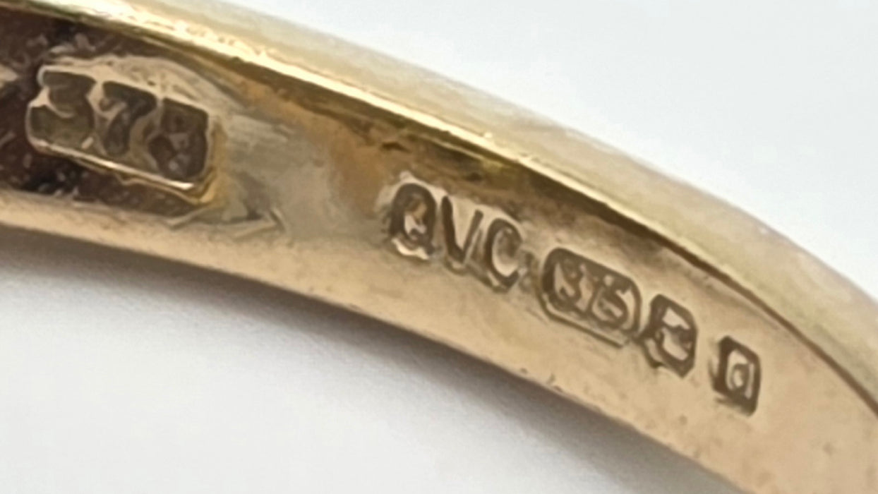 Vintage: 9ct Yellow Gold Champagne Diamond Cluster Ring