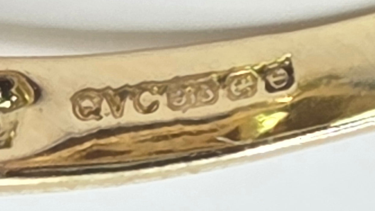 Vintage: 9ct Yellow Gold Cushion Citrine Solitaire Ring