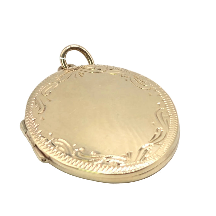 Vintage: 9ct Yellow Gold Oval Locket — From 1979