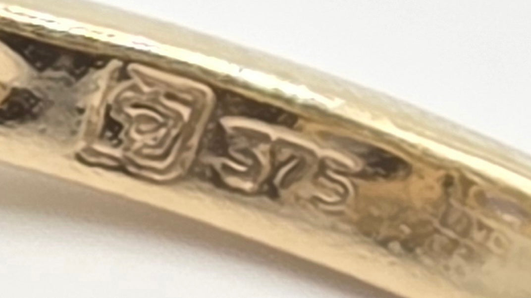 Vintage: 9ct Yellow Gold Chrysoberyl & Spinel Cluster Ring — From 1973