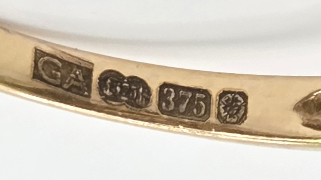 Vintage: 9ct Yellow Gold Diamond Cluster Ring — 0.33ct